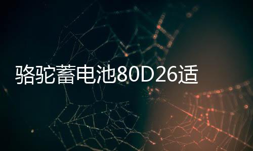 骆驼蓄电池80D26适配天籁凯美瑞汉兰达普拉多RAV4汽车电瓶12V70AH
